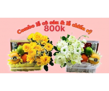 Combo 2 Mâm Cúng Lễ Côn Đảo Cô Sáu và Chiến Sĩ - Mẫu 02