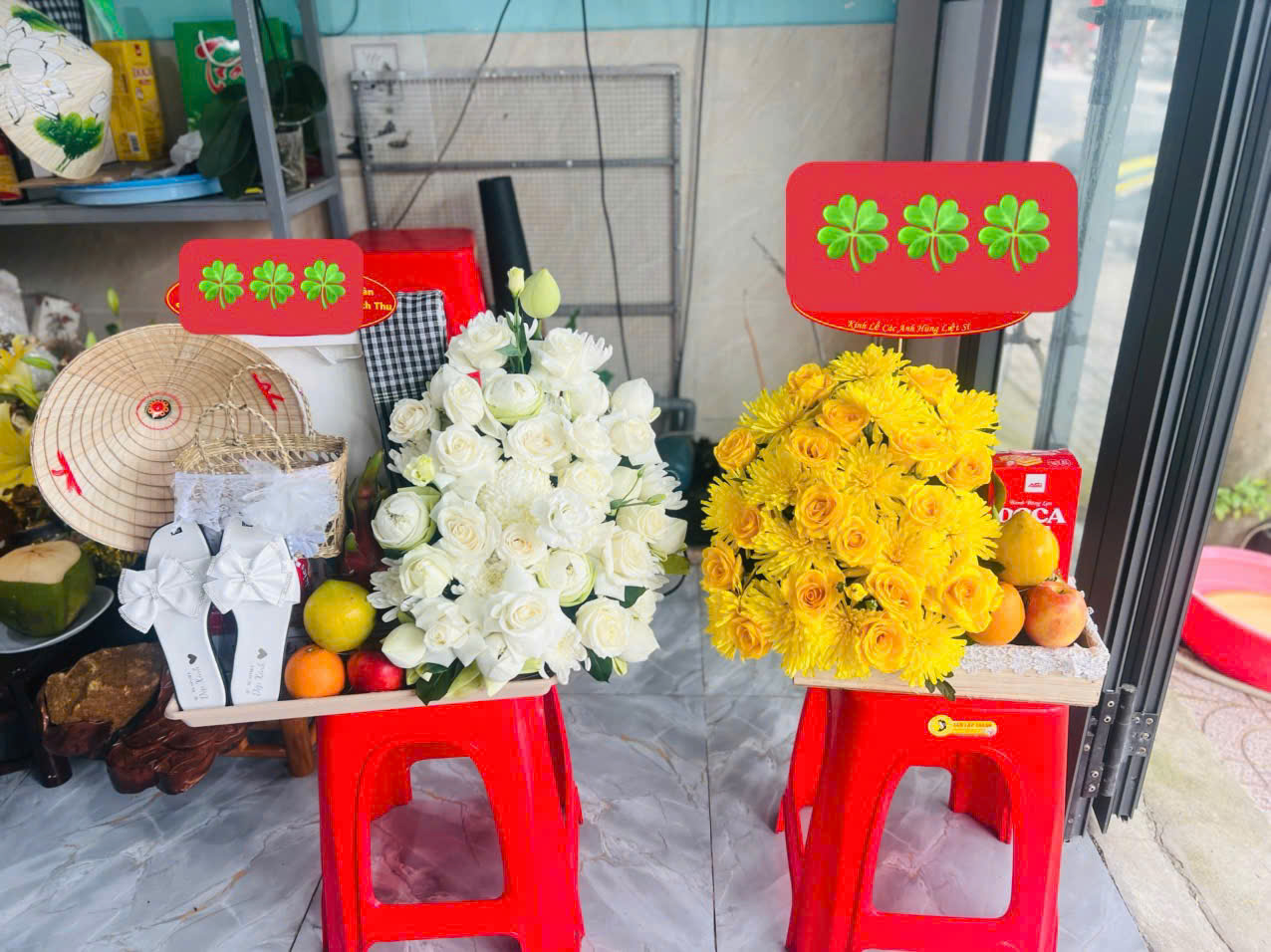 mâm lễ cô Sáu cầu tài lộc