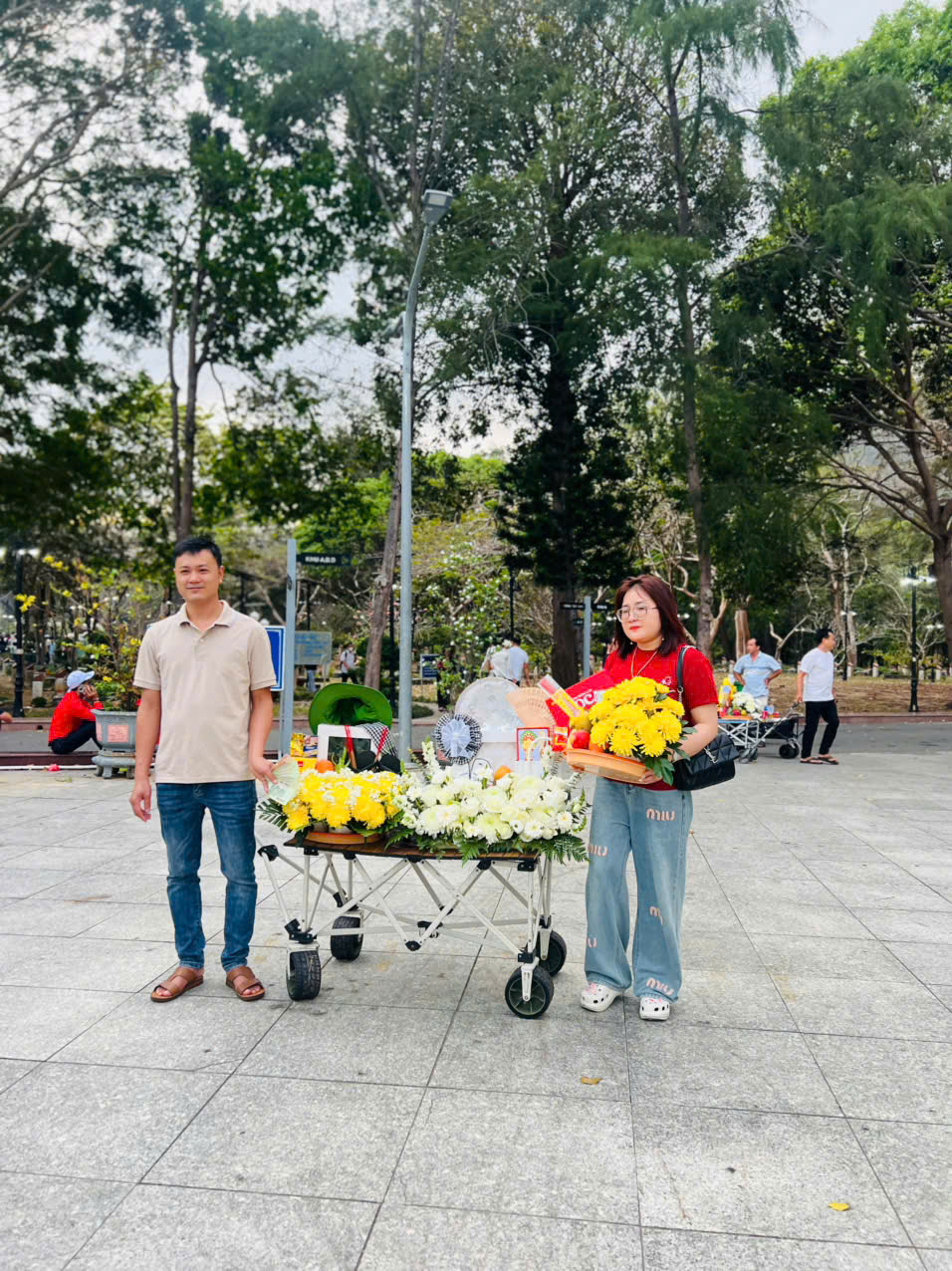 Mâm lễ xin lộc kinh doanh