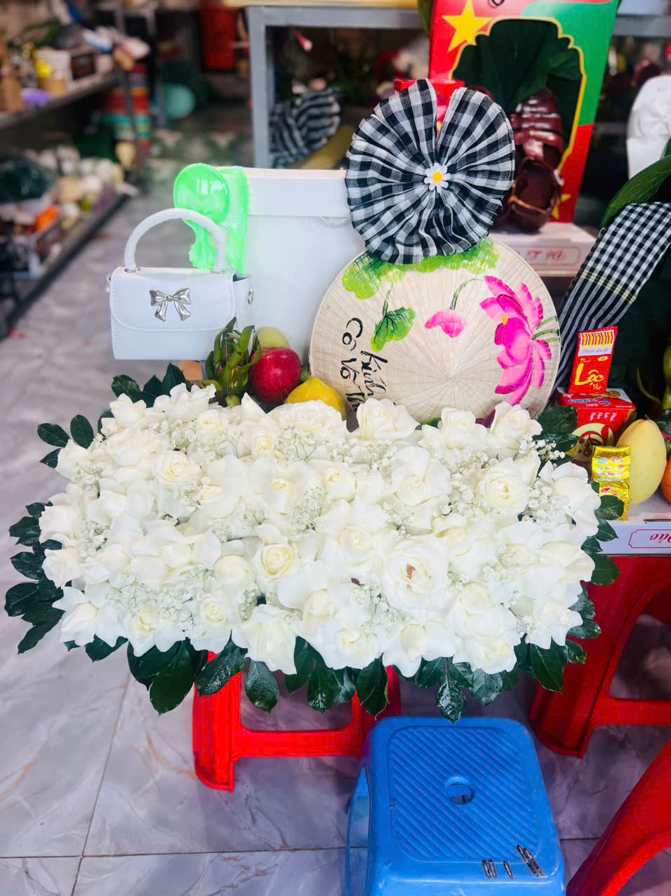 Mâm lễ xin lộc kinh doanh