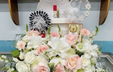 Mâm lễ xin lộc kinh doanh tại Côn Đảo dâng Cô Sáu đầy đủ, đúng lễ